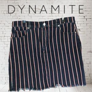 Dynamite⭐️Black Striped Women's Skirt